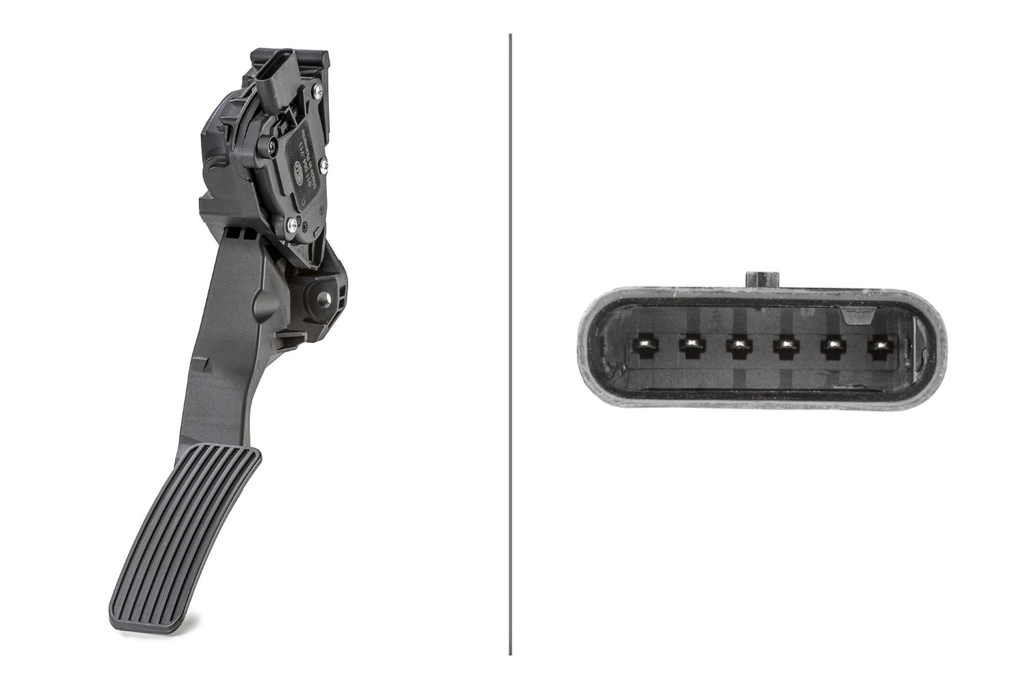 HELLA Sensor, accelerator pedal position - for right-hand drive vehicles - 6-pin conne 6PV011554-711