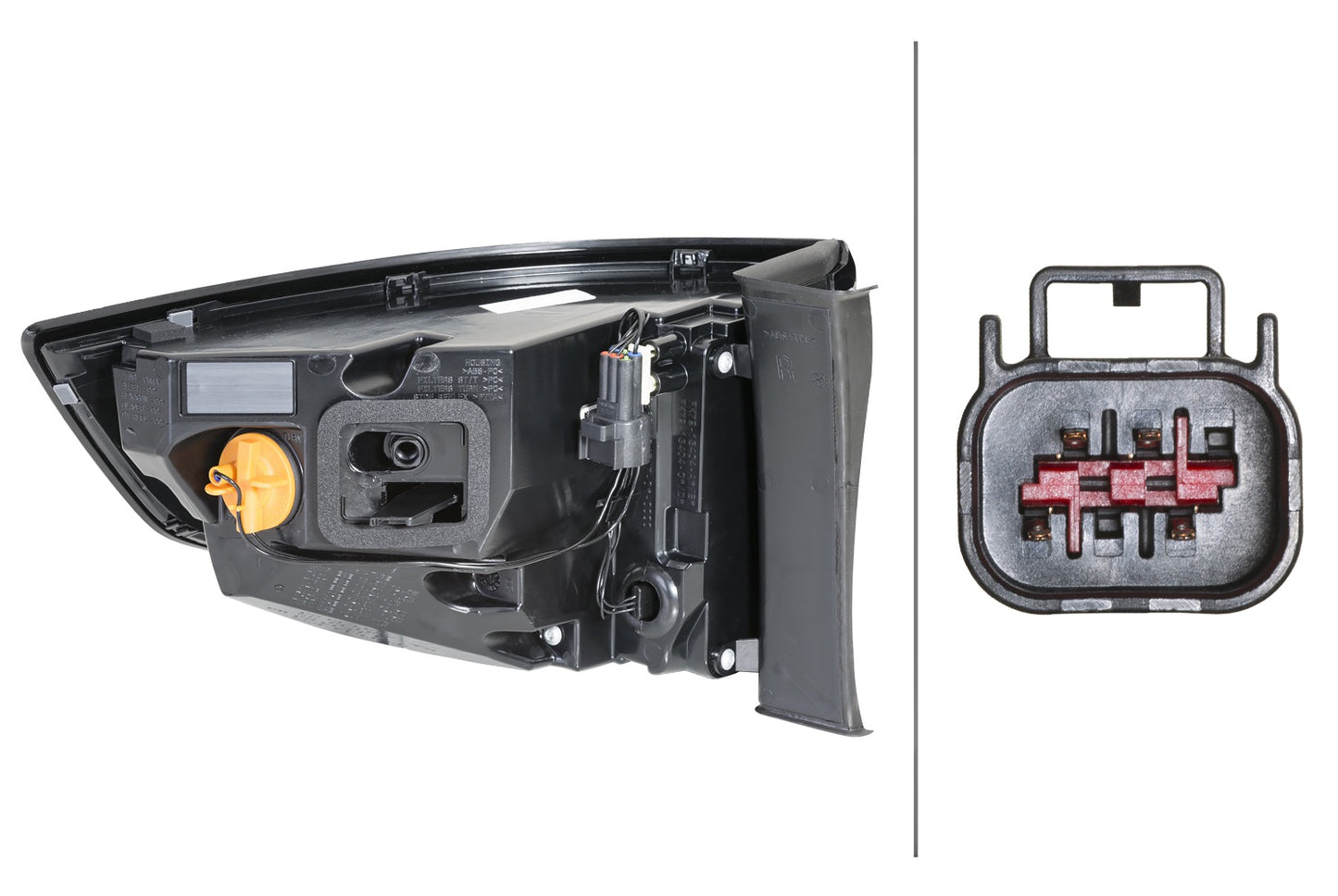 HELLA Rearlight - Hybrid - Outer section/Upper section - left - for e.g. Land Rover Di 2SD354831-031