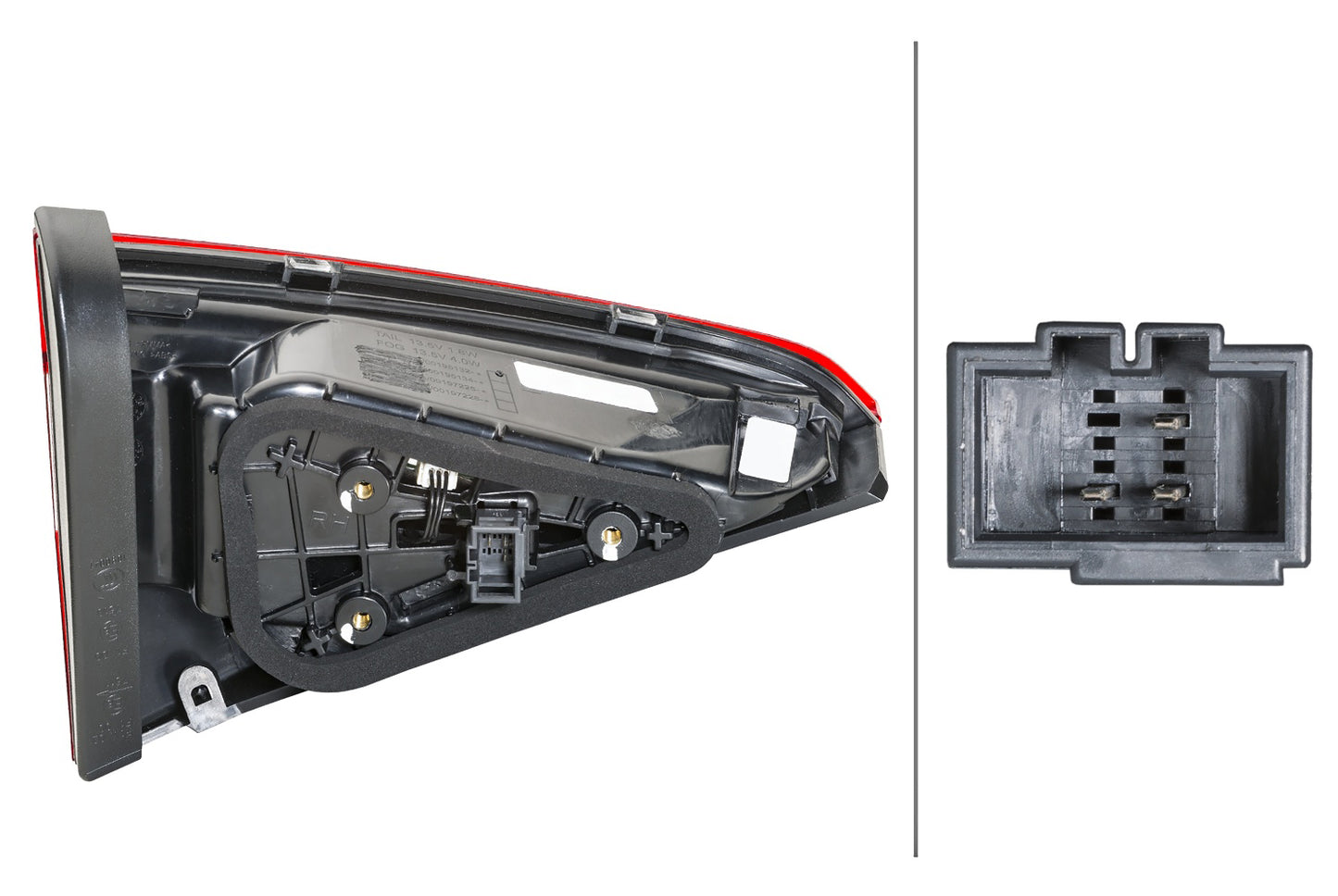 HELLA Rearlight - LED - Inner Section - left - for e.g. Skoda Superb III (3V3) 2SA354832-011