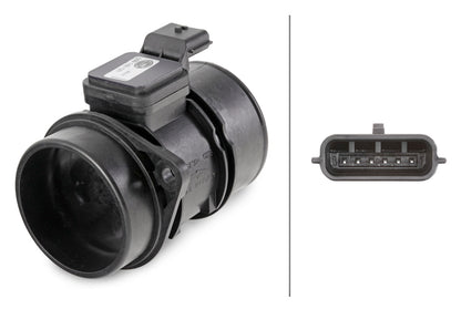 HELLA Mass Air Flow Sensor - 6-pin connector - Bolted 8ET009142-121