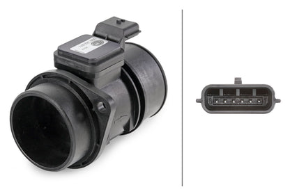 HELLA Mass Air Flow Sensor - 6-pin connector - Bolted 8ET009142-971