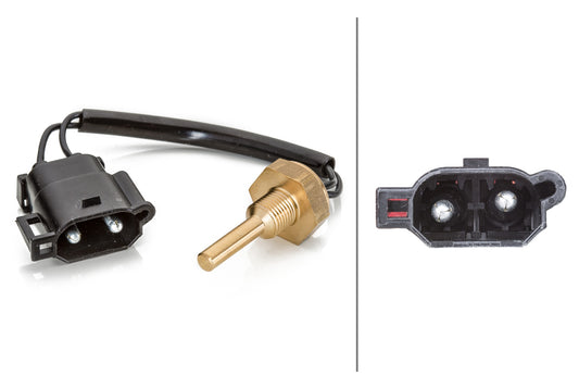 HELLA Sensor, coolant temperature - 12V - 2-pin connector 6PT009107-281