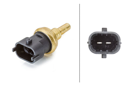 HELLA Sensor, coolant temperature - 2-pin connector 6PT009107-811