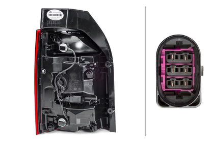 HELLA Rearlight - LED - right - for e.g. VW T6 Box (SGA, SGH, SHA, SHH) 2SK012337-081
