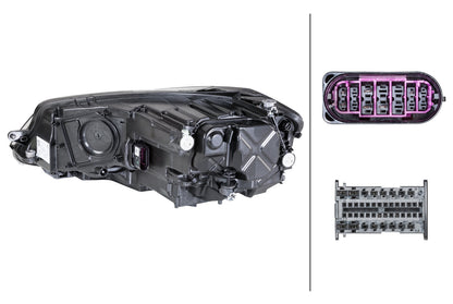 HELLA LED-Headlight - right - for e.g. VW Golf VII (5G1, BQ1, BE1, BE2) 1EX013924-701
