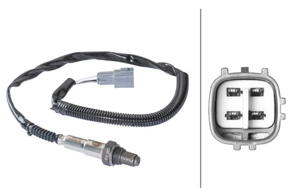 HELLA Oxygen sensor - 4-pin connector 6PA358103-011