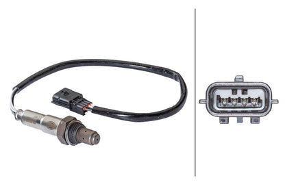 HELLA Oxygen sensor - 4-pin connector 6PA358103-041