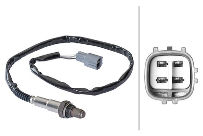HELLA Oxygen sensor - 4-pin connector 6PA358103-051