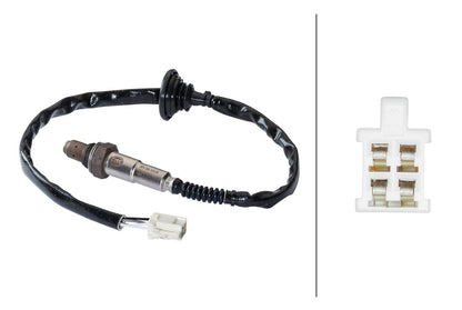 HELLA Oxygen sensor - 4-pin connector 6PA358103-061