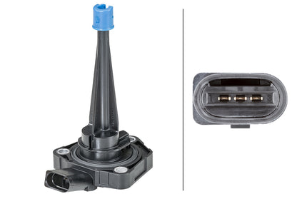 HELLA Sensor, engine oil level - 3-pin connector 6PR010418-901