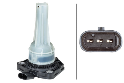 HELLA Sensor, engine oil level - 3-pin connector 6PR012525-701