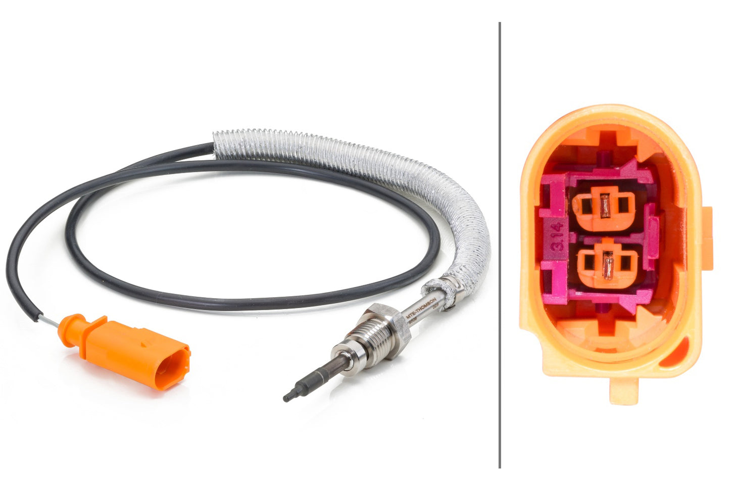 HELLA Sensor, exhaust gas temperature - 2-pin connector 6PT014494-051