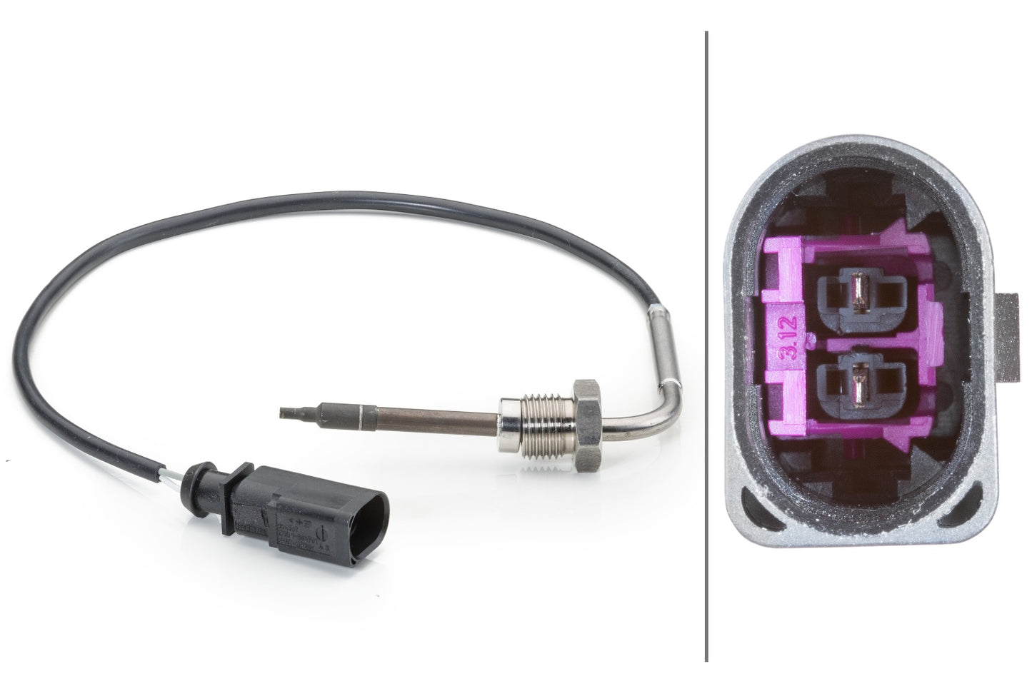 HELLA Sensor, exhaust gas temperature - 2-pin connector 6PT014494-241