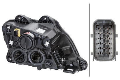 HELLA LED/Halogen/FF-Headlight - left - for e.g. DAF XF FTP 410, FTR 410, FTS 410 1EX010116-711