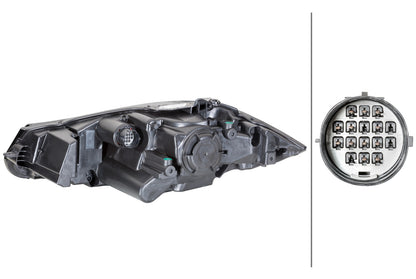 HELLA LED/Bi-Xenon-Headlight - right - for e.g. Jaguar Xf (X250) 1EL354815-081
