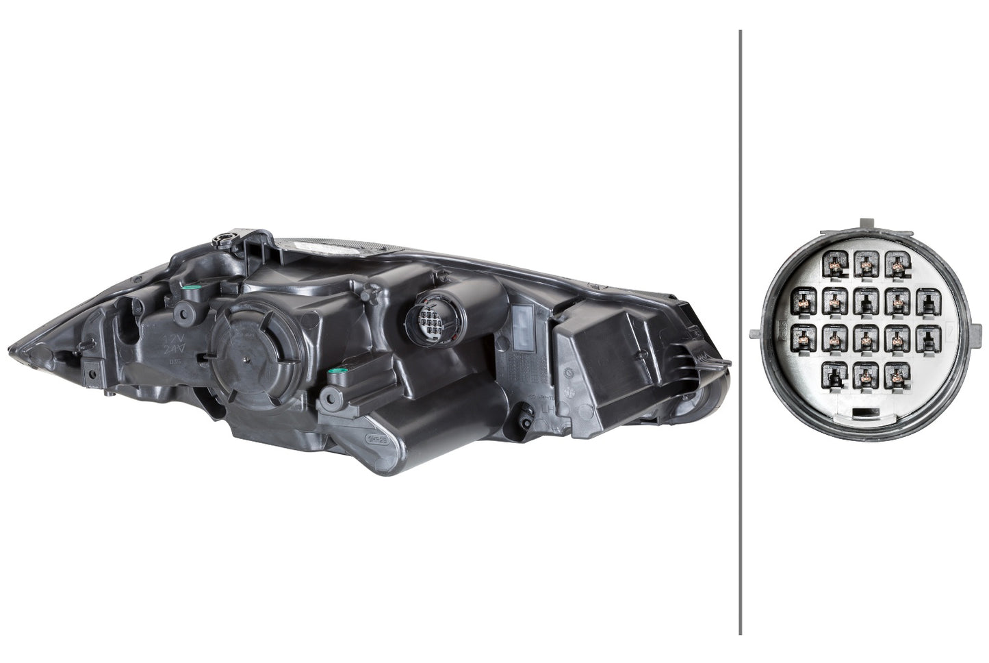 HELLA LED/Bi-Xenon-Headlight - left - for e.g. Jaguar Xf (X250) 1LL354815-091
