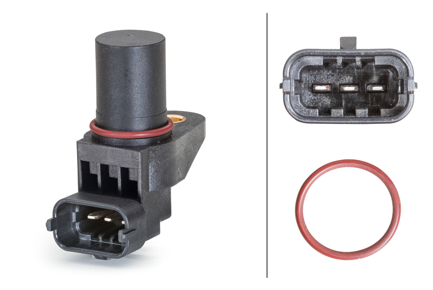 HELLA Sensor, camshaft position - 12V - 3-pin connector 6PU009121-501