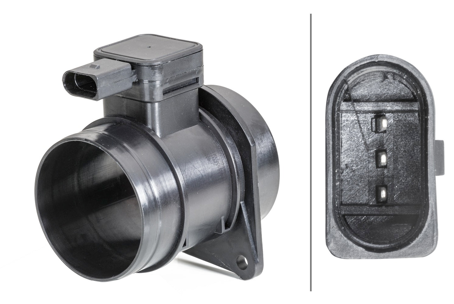 HELLA Mass Air Flow Sensor - 3-pin connector - Bolted 8ET358095-061