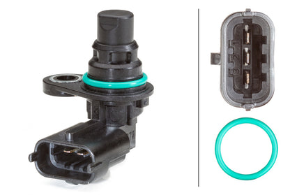 HELLA Sensor, camshaft position - 3-pin connector - Bolted 6PU013122-211