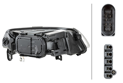 HELLA Bi-Xenon-Headlight - left - for e.g. Audi A6 Avant (4F5, C6) 1EL008881-411