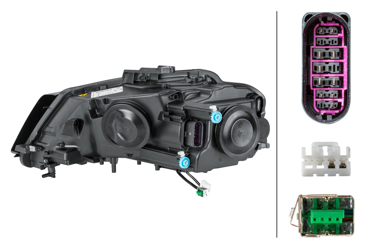 HELLA LED/Bi-Xenon-Headlight - right - for e.g. Audi A3 (8P1) 1EL009648-401