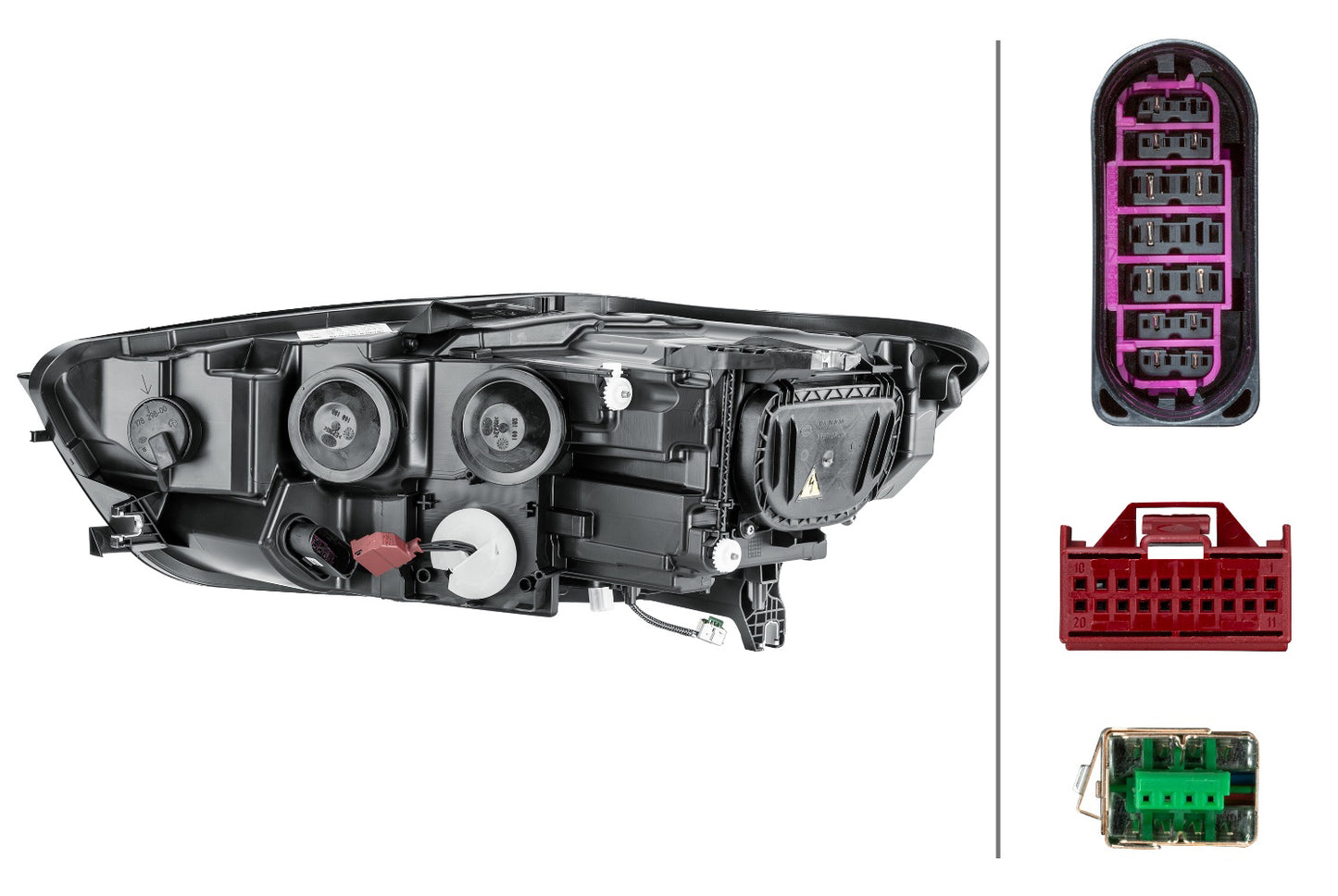 HELLA Bi-Xenon/LED-Headlight - right - for e.g. Audi A6 Avant (4G5, 4GD, C7) 1EL011150-361