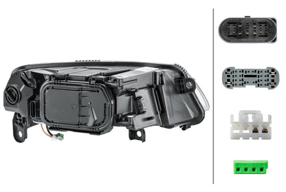 HELLA Bi-Xenon-Headlight - left - for e.g. Audi A6 Avant (4F5, C6) 1ZS009925-411