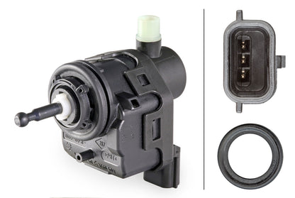 HELLA Actuator, headlight levelling - 12V - Electric 6NM007878-561