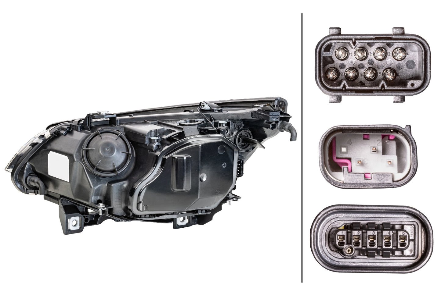 HELLA Bi-Xenon/Halogen-Headlight - right - for e.g. BMW 5 (E60) 1EL160296-001