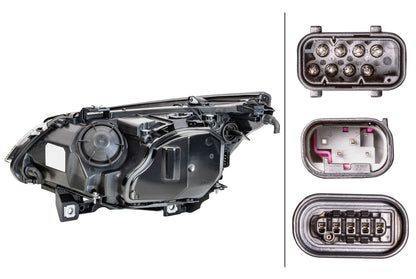 HELLA Bi-Xenon/Halogen-Headlight - right - for e.g. BMW 5 (E60) 1EL160296-001