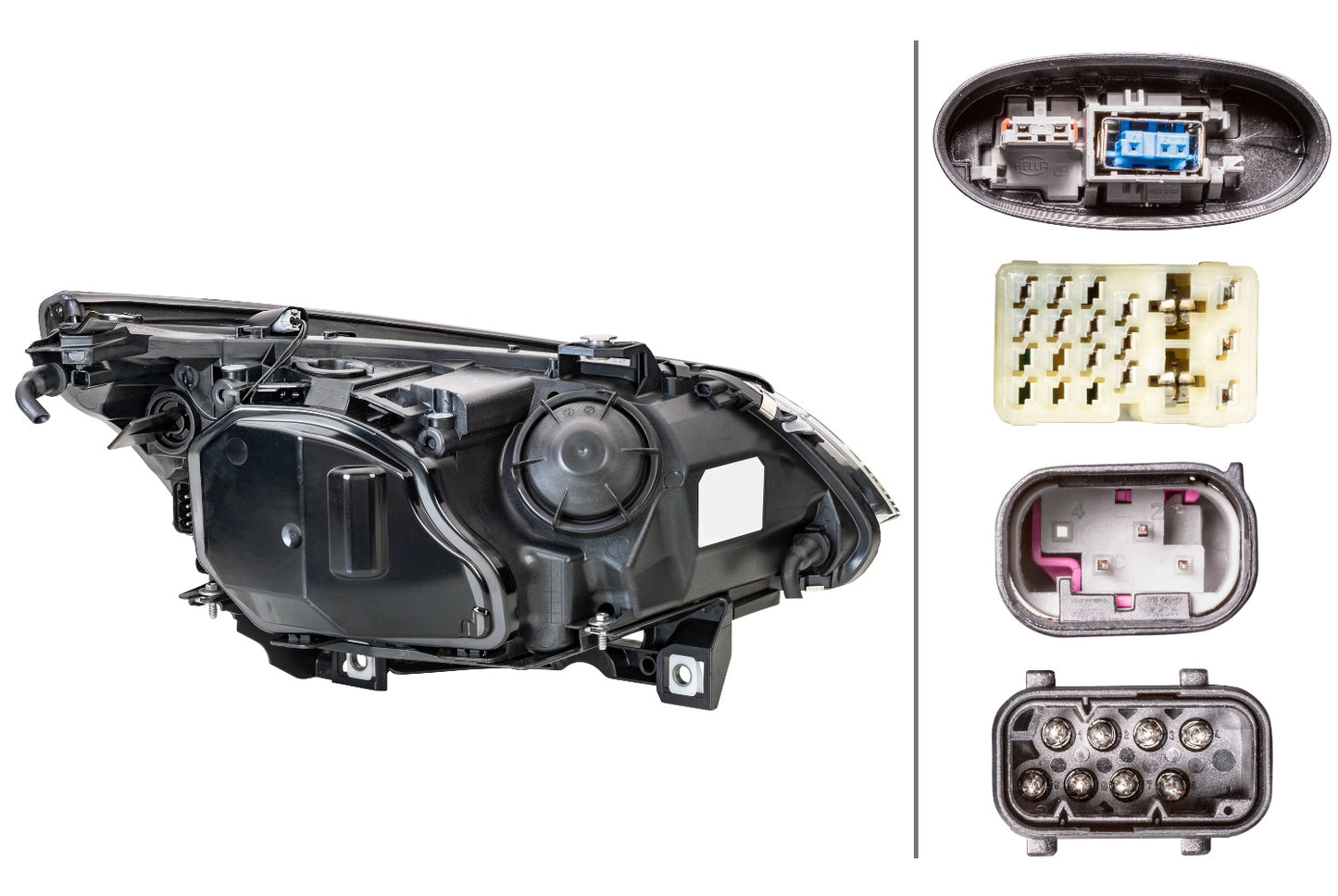 HELLA Halogen/Bi-Xenon-Headlight - left - for e.g. BMW 5 (E60) 1EL163073-011