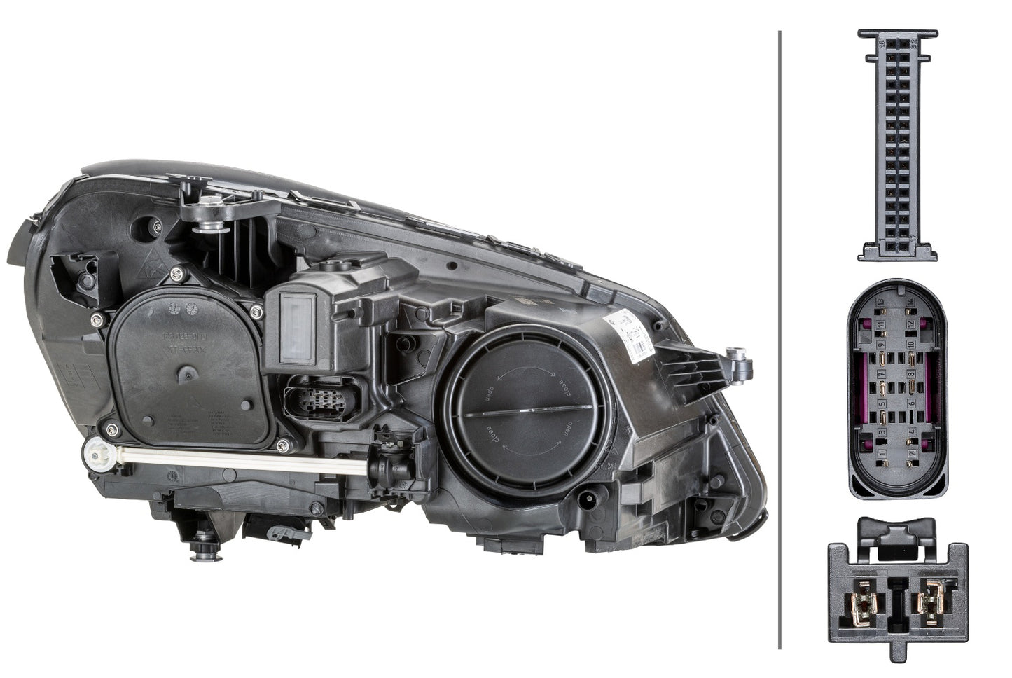 HELLA LED/Halogen-Headlight - left - for e.g. Mercedes-Benz E-Class (W212) 1EX011066-611