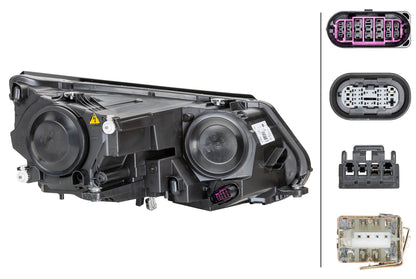 HELLA Bi-Xenon-Headlight - left - for e.g. VW Tiguan (5N_) 1ZS010748-311