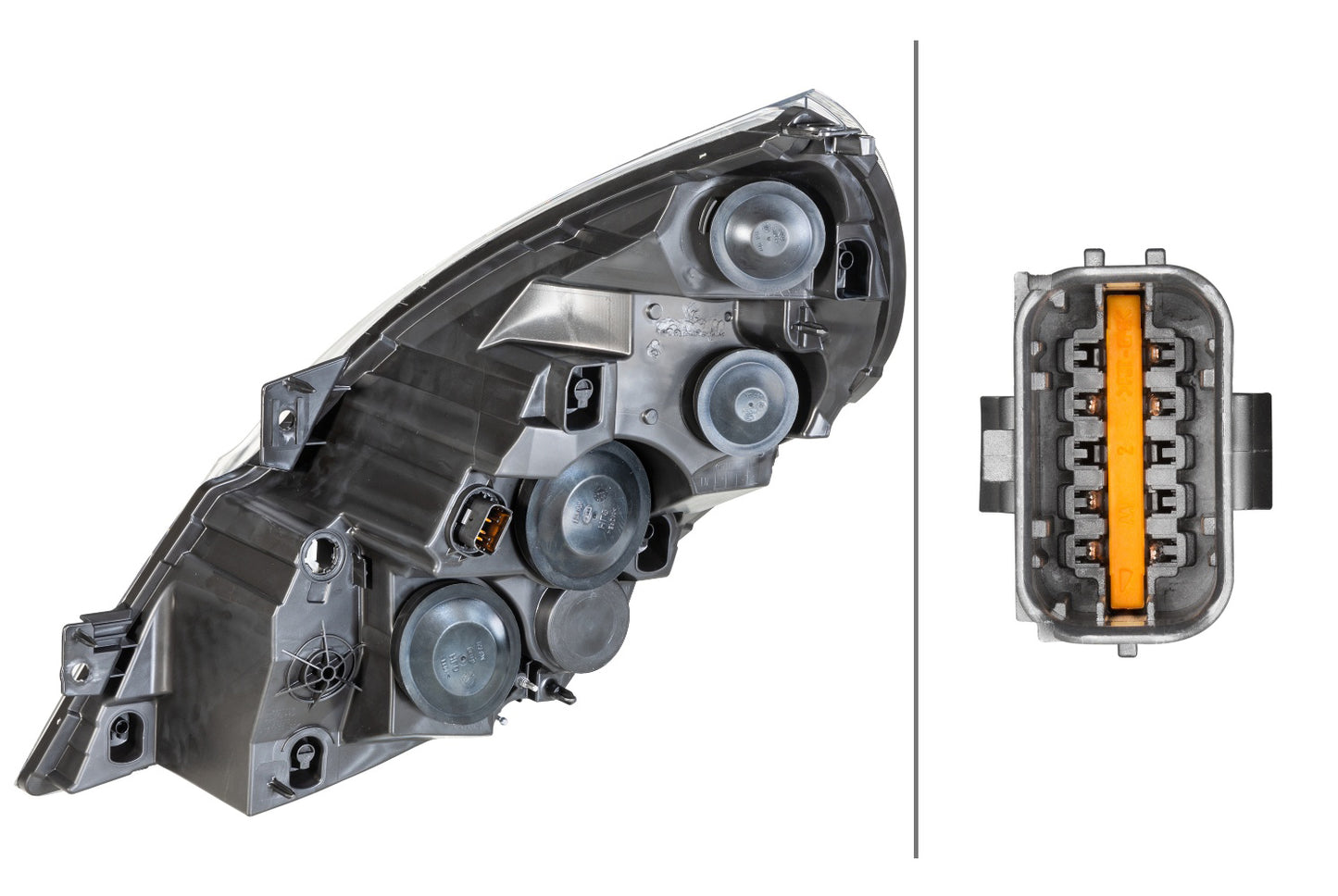 HELLA Halogen/FF-Headlight - right - for e.g. Renault Master III Chassis (EV, HV, UV) 1ER010117-201