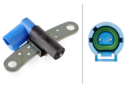 HELLA Sensor, crankshaft pulse - 12V - 2-pin connector 6PU009163-851