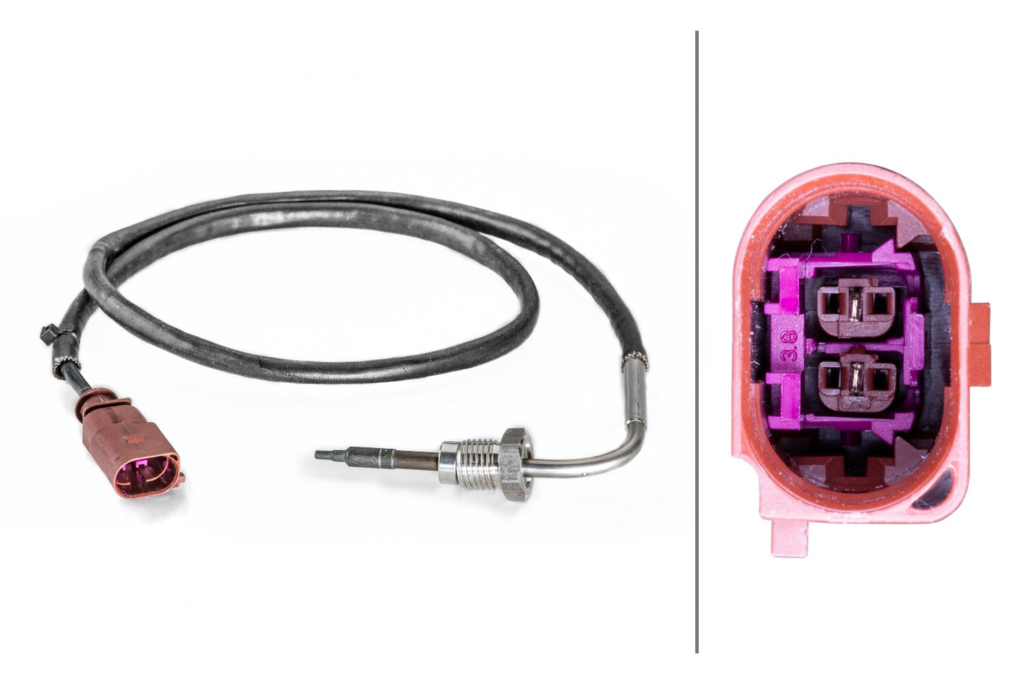 HELLA Sensor, exhaust gas temperature - 2-pin connector 6PT014494-411