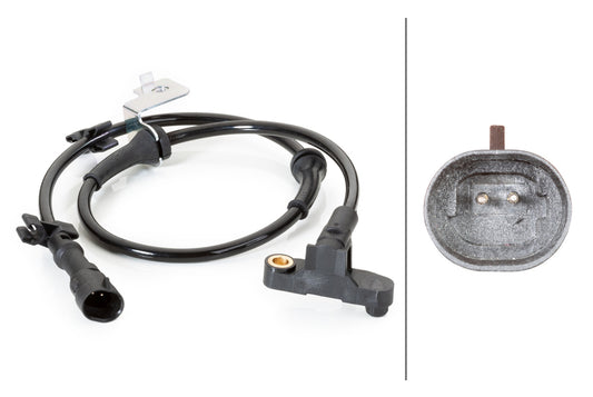 HELLA Sensor, wheel speed - 2-pin connector - Front Axle 6PU230040-291