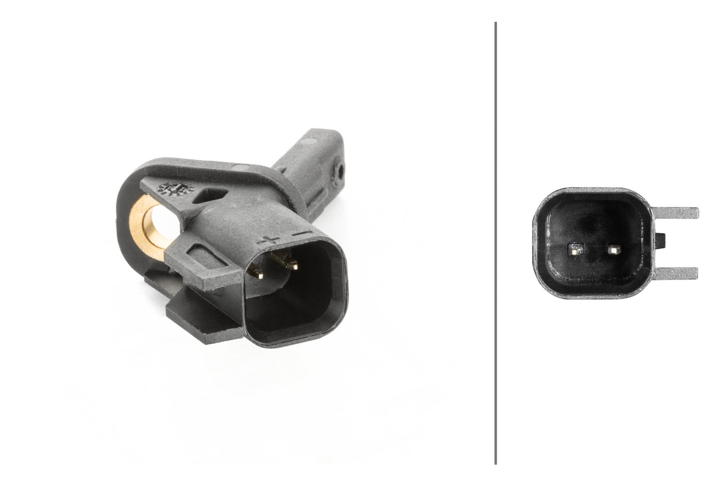 HELLA Sensor, wheel speed - 2-pin connector - Front Axle 6PU230040-161
