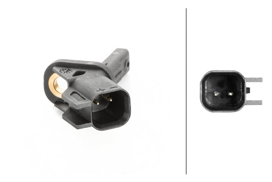 HELLA Sensor, wheel speed - 2-pin connector - Front Axle 6PU230040-161