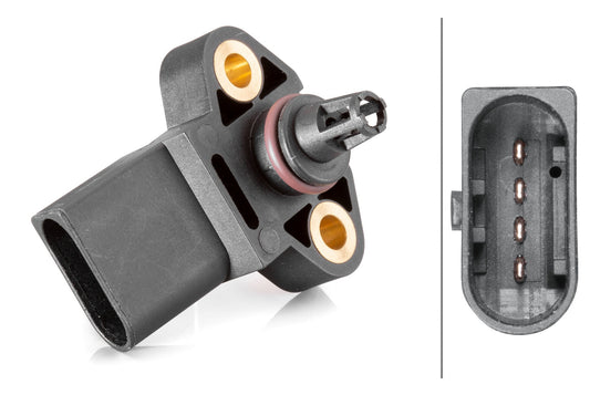 HELLA Sensor, boost pressure - 4-pin connector 6PP013400-041