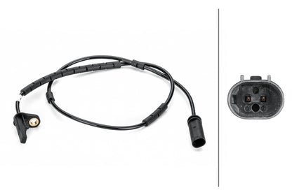 HELLA Sensor, wheel speed - 2-pin connector - Rear Axle 6PU012806-431