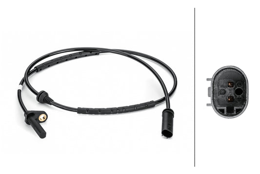 HELLA Sensor, wheel speed - 2-pin connector - Rear Axle 6PU012806-481