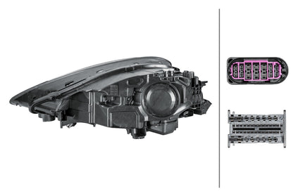 HELLA Matrix-Headlight - right - for e.g. Porsche Cayenne (9YA) 1EX014690-041