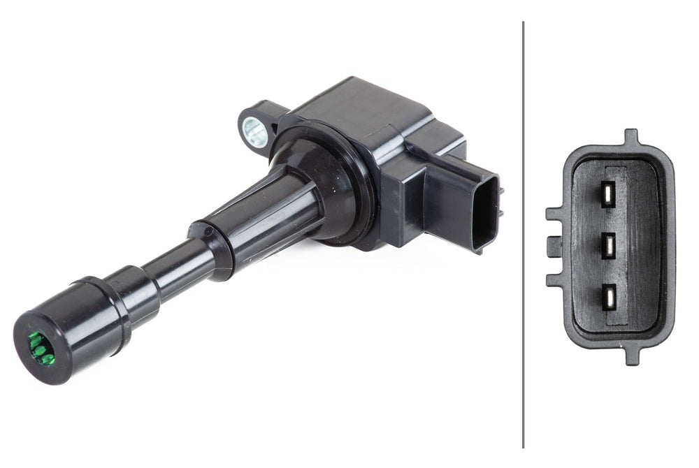 HELLA Ignition Coil - 3-pin connector - Bolted 5DA358057-481