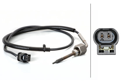 HELLA Sensor, exhaust gas temperature - 2-pin connector 6PT014494-471