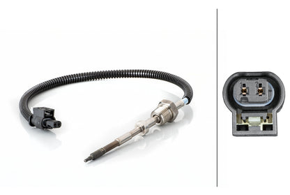 HELLA Sensor, exhaust gas temperature - 2-pin connector 6PT014494-521