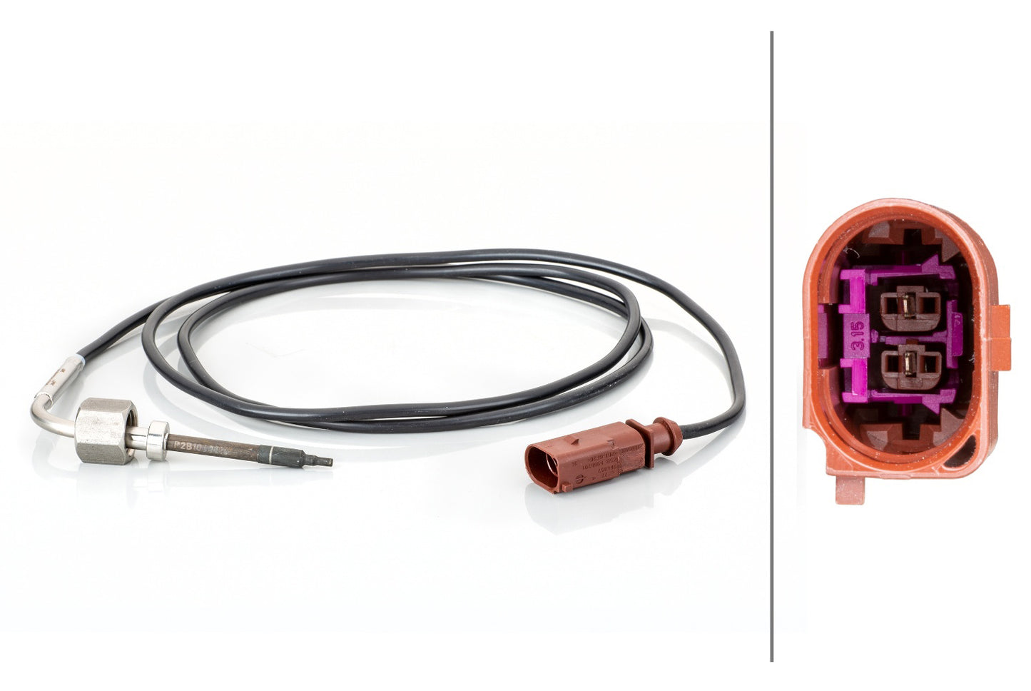 HELLA Sensor, exhaust gas temperature - 2-pin connector 6PT014494-551
