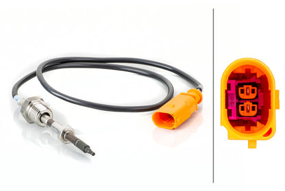 HELLA Sensor, exhaust gas temperature - 2-pin connector 6PT014494-561