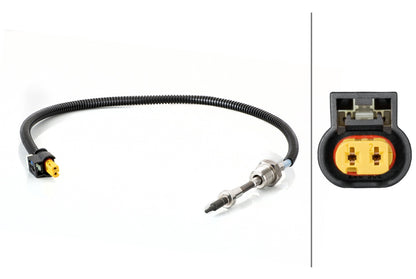 HELLA Sensor, exhaust gas temperature - 2-pin connector 6PT014494-581