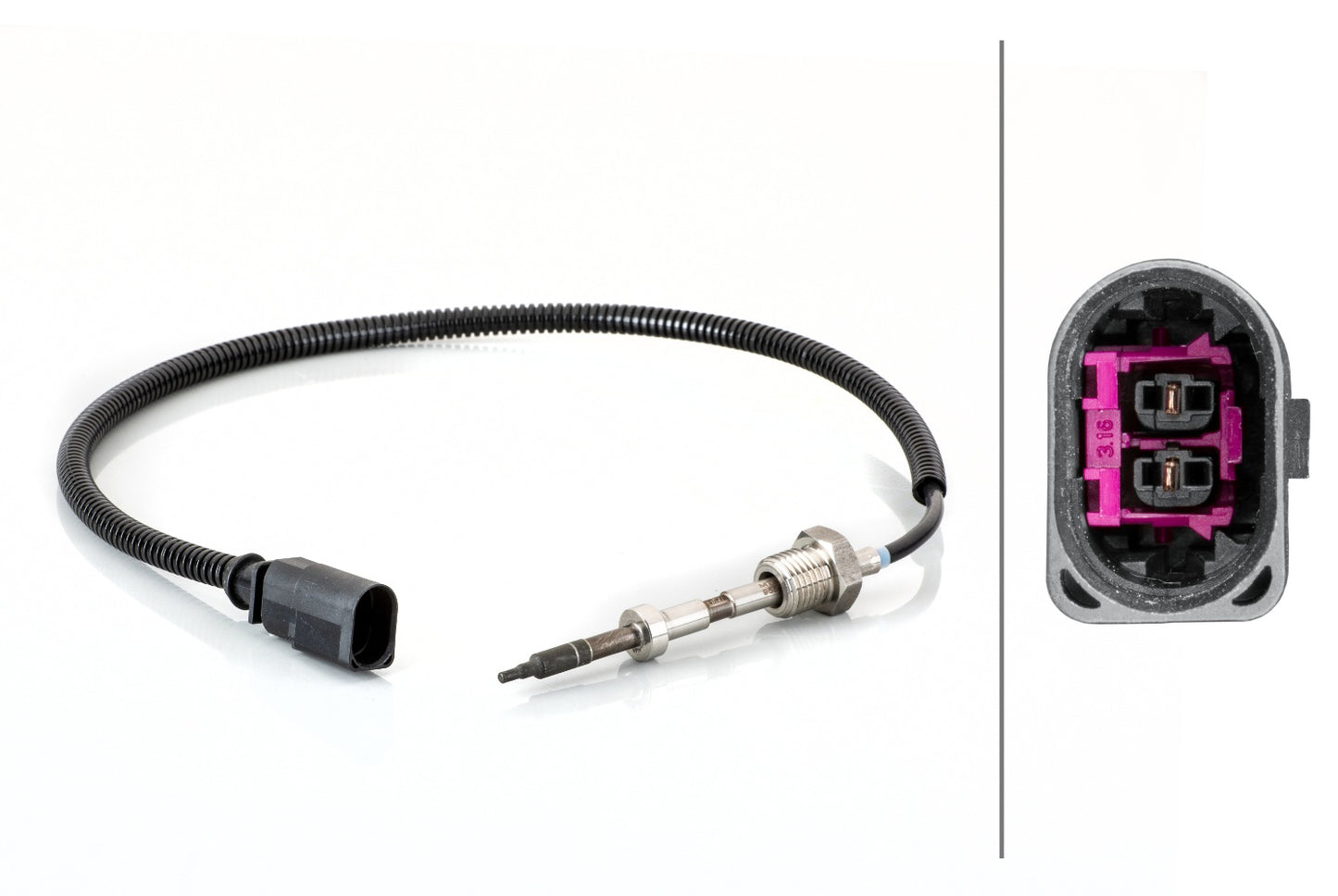 HELLA Sensor, exhaust gas temperature - 2-pin connector 6PT014494-591